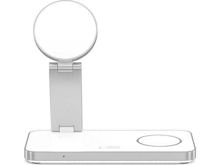 Bezdrátová nabíječka pro iPhone, Apple Watch a AirPods - Tech-Protect, QI15W-A47 Wireless Charger White