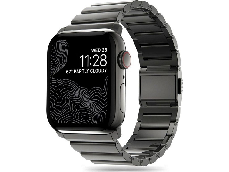 Řemínek na Apple Watch 44mm / 45mm / 46mm / 49mm - Tech-Protect, Steelband Black