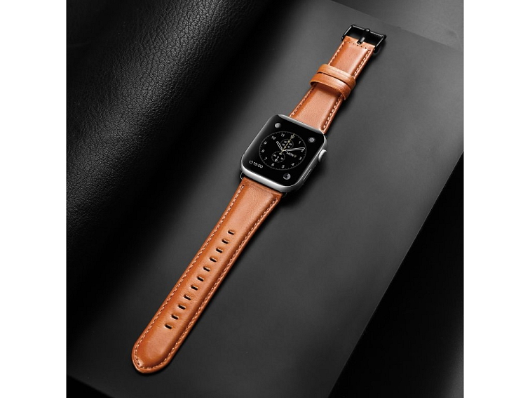 Kožený pásek / řemínek pro Apple Watch 38mm / 40mm / 41mm / 42mm - DuxDucis, Business Brown