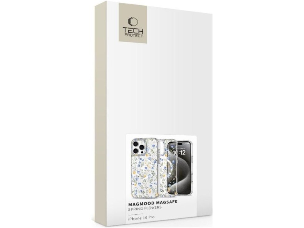 Ochranný kryt na iPhone 16 Pro - Tech-Protect, Magmood MagSafe Spring Flowers