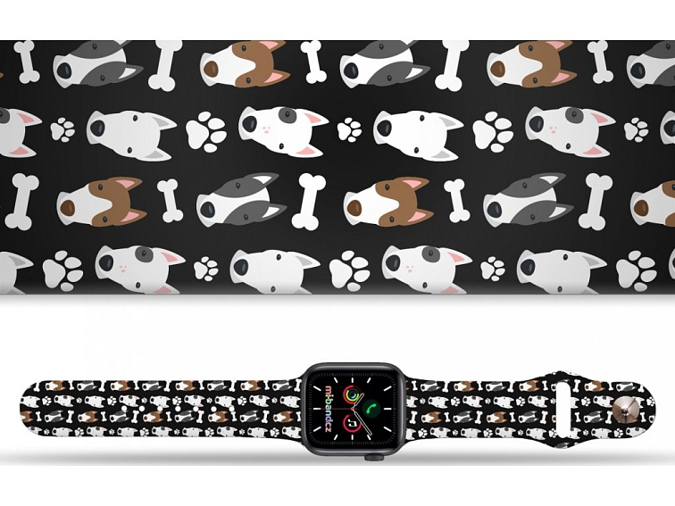 Apple watch řemínek Bullteriéři