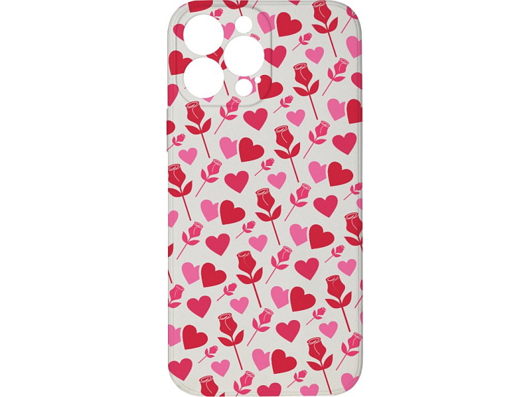 Kryt Srdce a růže pro iPhone 13 Pro Max
