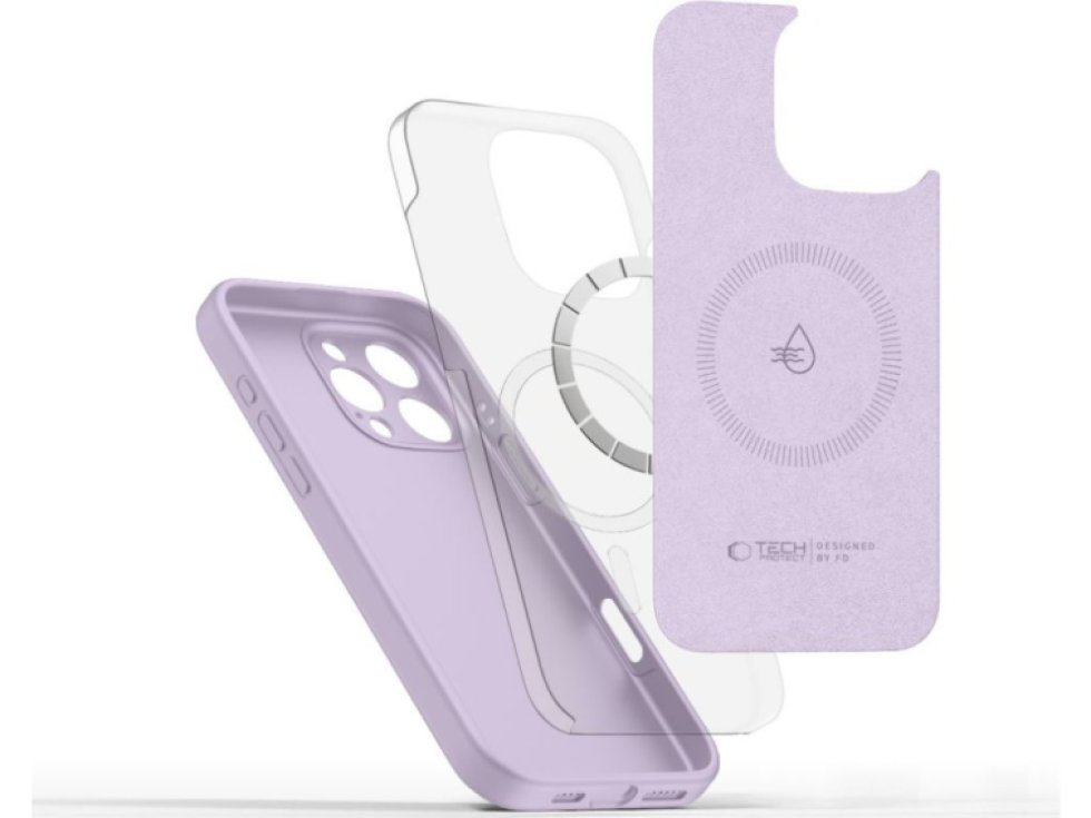 Ochranný kryt na iPhone 16 Pro MAX - Tech-Protect, Liquid MagSafe Mauve
