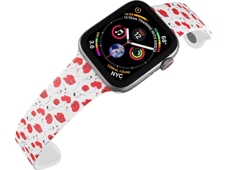 Apple watch řemínek Vlčí máky
