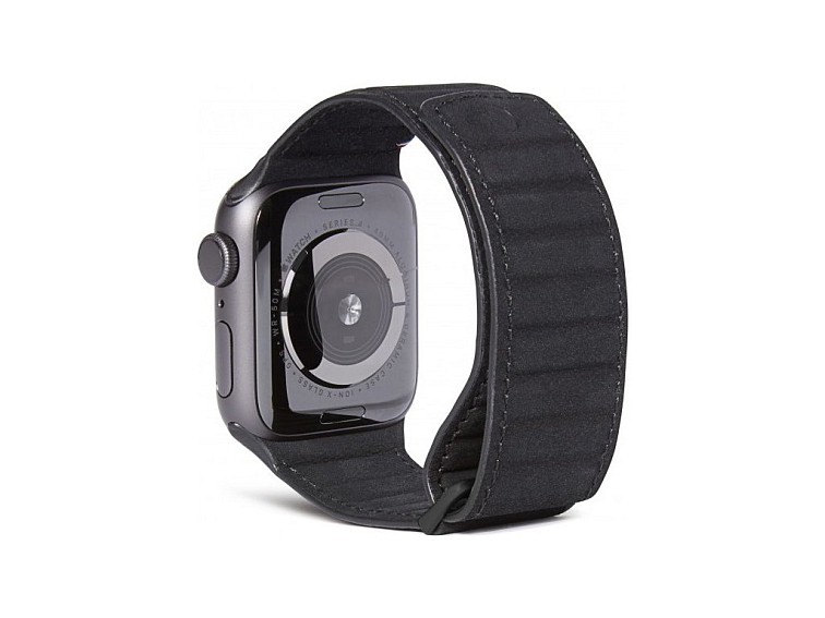 Kožený řemínek pro Apple Watch 38mm / 40mm / 41mm / 42mm - Decoded, Traction Black