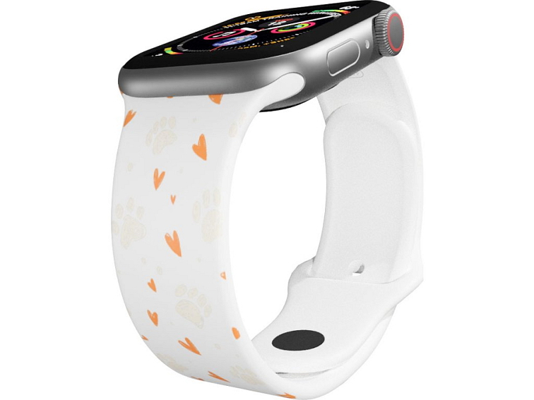 Apple watch řemínek Tlapičky se srdíčky