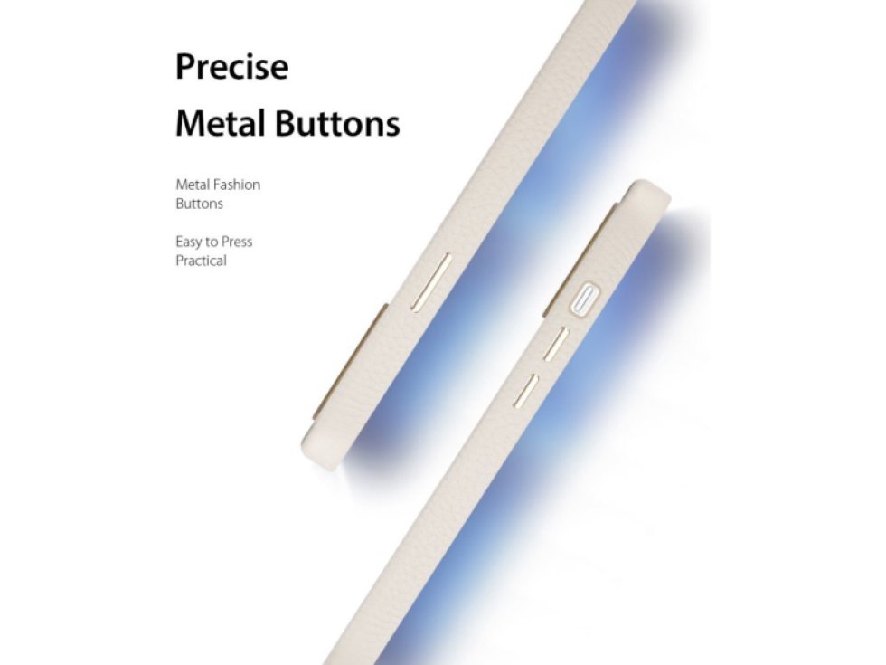 Kožený kryt na iPhone 13 Pro MAX - DuxDucis, Roma with MagSafe White