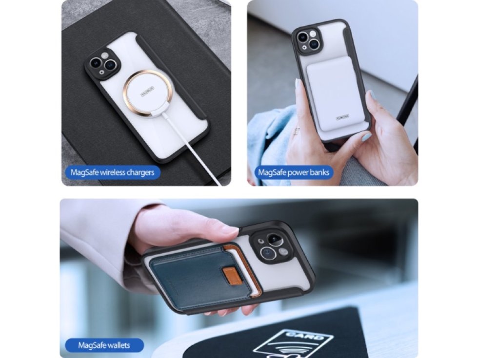 Ochranné pouzdro pro iPhone 14 PLUS - DuxDucis, SkinX Pro with MagSafe Black