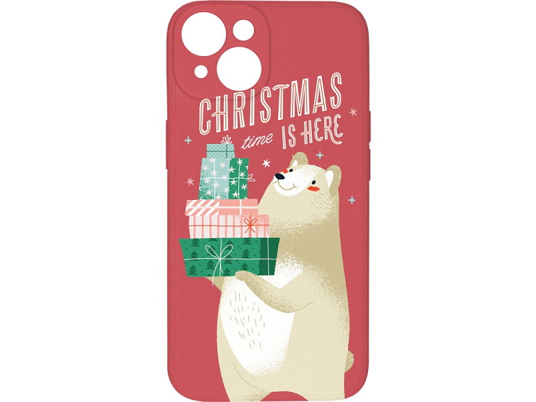 Kryt Vánoce jsou tady červený pro iPhone 15