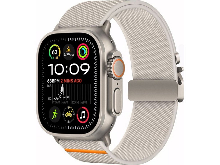 Řemínek pro Apple Watch 44mm / 45mm / 46mm / 49mm - Tech-Protect, Nylon Clasp Titanium
