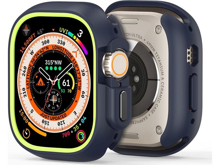 Ochranný kryt na Apple Watch 49mm - DuxDucis, Bamo Midnight/Green