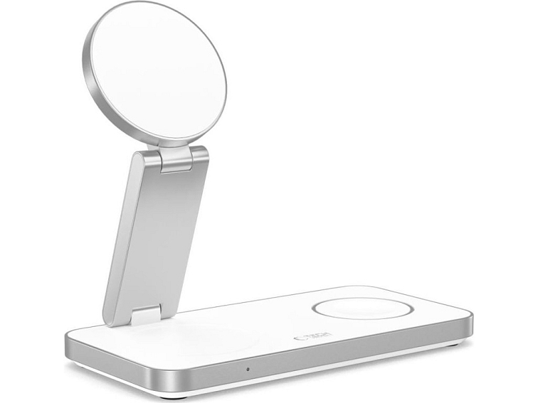 Bezdrátová nabíječka pro iPhone, Apple Watch a AirPods - Tech-Protect, QI15W-A47 Wireless Charger White