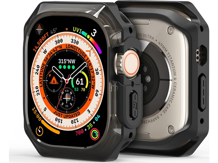 Ochranný kryt na Apple Watch 49mm - DuxDucis, Tamo Translucent