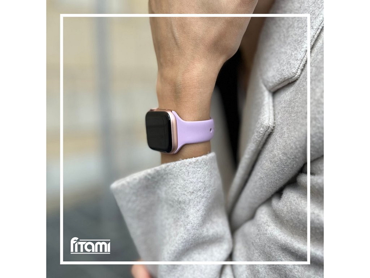 Dámský jednobarevný řemínek pro Apple Watch - Fialový