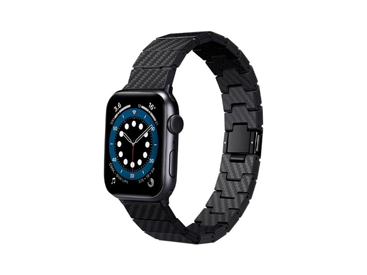 Pásek / řemínek pro Apple Watch 44mm / 45mm / 46mm / 49mm - Pitaka, Carbon Fiber Strap
