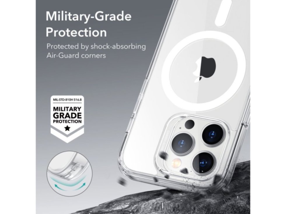 Ochranný kryt pro iPhone 14 Pro MAX - ESR, Classic Hybrid HaloLock Clear