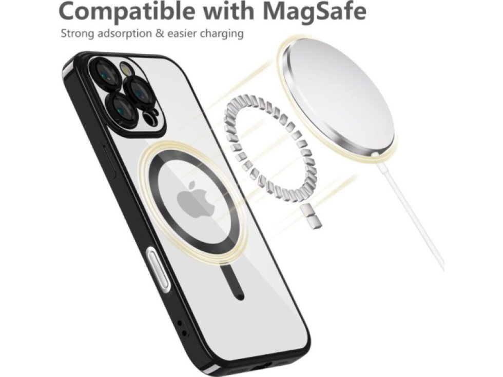 Ochranný kryt na iPhone 16 Pro MAX - Tech-Protect, Magshine MagSafe Shiny Black