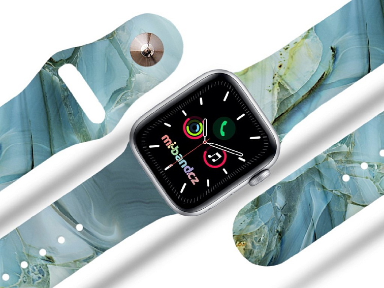 Apple watch řemínek Modro-šedý mramor