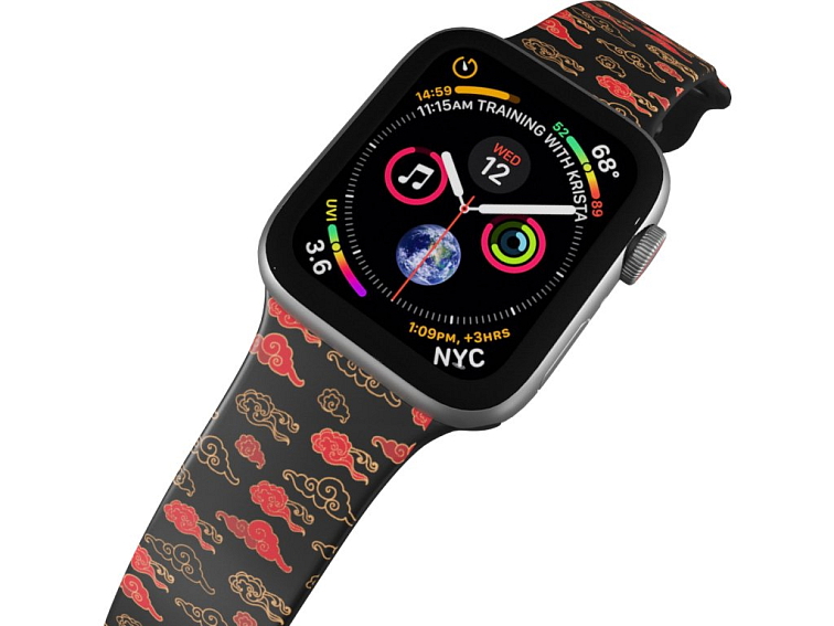 Apple watch řemínek Červené mraky