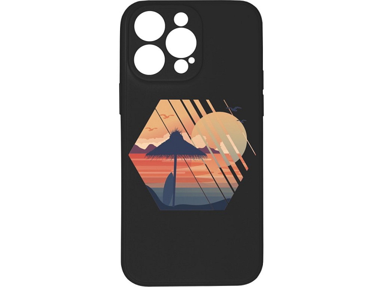 Kryt Západ slunce černý pro iPhone 15 Pro Max