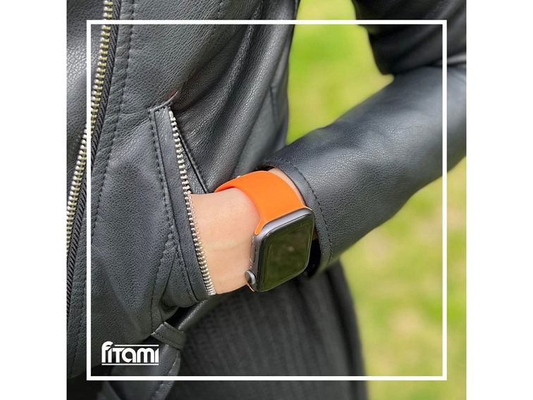 Jednobarevný řemínek pro Apple Watch - Vitamin C