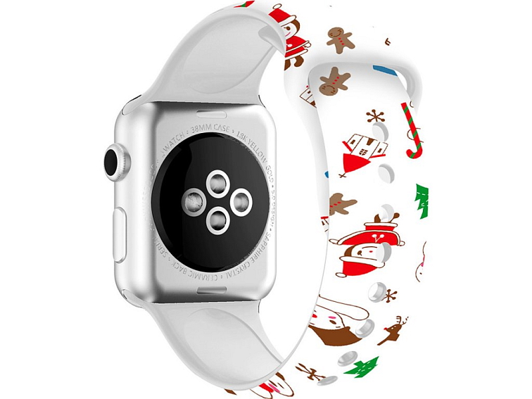 Vánoční řemínek s potiskem pro Apple Watch - Sněhulák