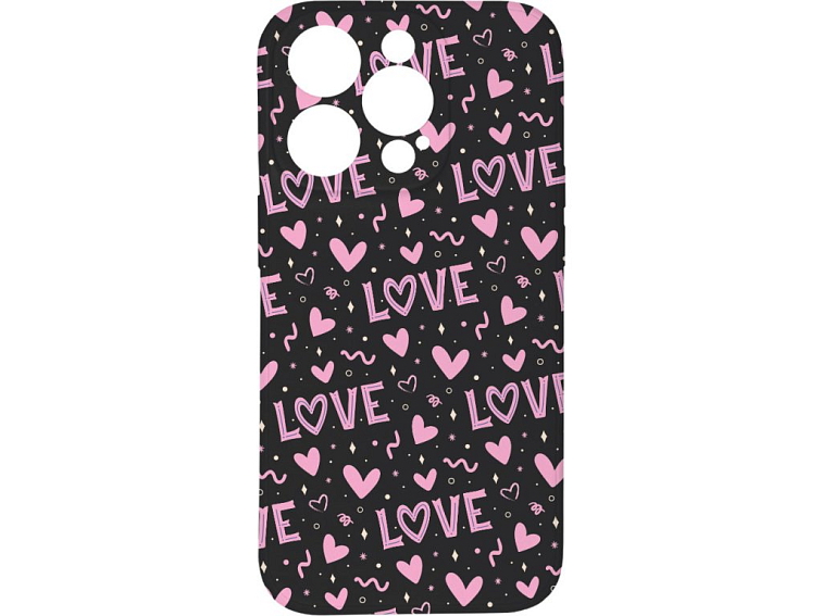Kryt Love černý pro iPhone 15 Pro