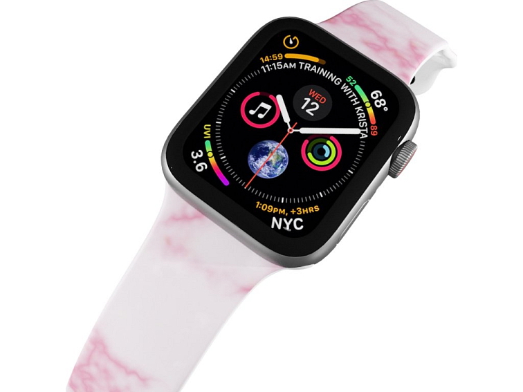 Apple watch řemínek Růžový mramor