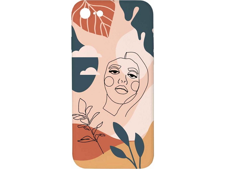 Kryt Dívka v abstrakci pro iPhone 7/8/SE2020