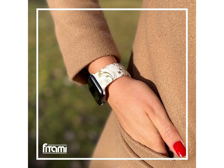 Řemínek s potiskem pro Apple Watch - Heřmánek