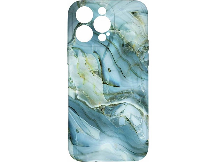 Kryt Modro šedý mramor pro iPhone 15 Pro Max