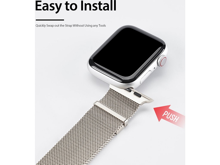 DuxDucis Řemínek pro Apple Watch 44mm / 45mm / 46mm / 49mm - DuxDucis, Milanese Starlight