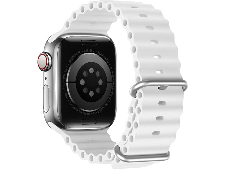 Řemínek pro Apple Watch 38mm / 40mm / 41mm / 42mm - DuxDucis, OceanWave White