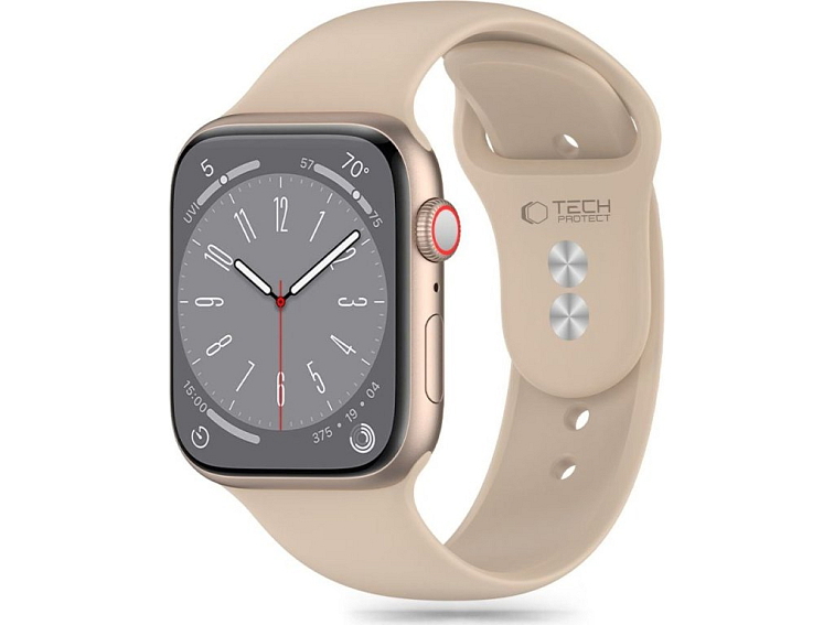 Řemínek pro Apple Watch 38mm / 40mm / 41mm / 42mm - Tech-Protect, Silicone Walnut