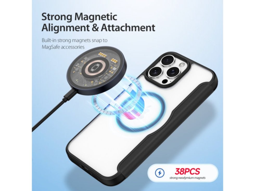 Ochranné pouzdro na iPhone 16 Pro MAX - DuxDucis, SkinX Pro with MagSafe Black