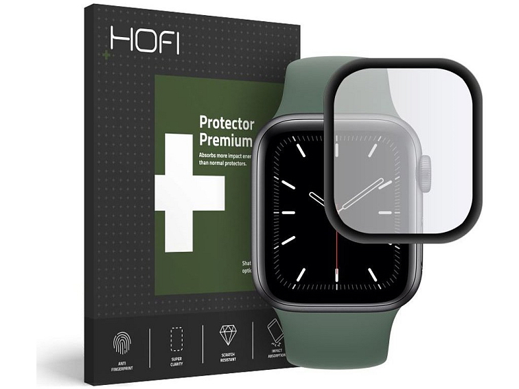 Hybridní ochranné sklo pro Apple Watch 44mm - Hofi, Hybrid Glass
