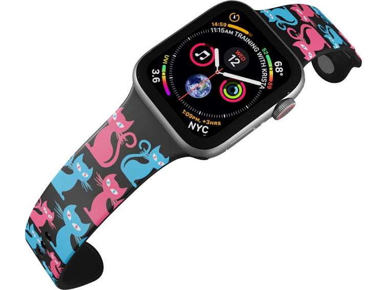 Apple watch řemínek Barevné kočky
