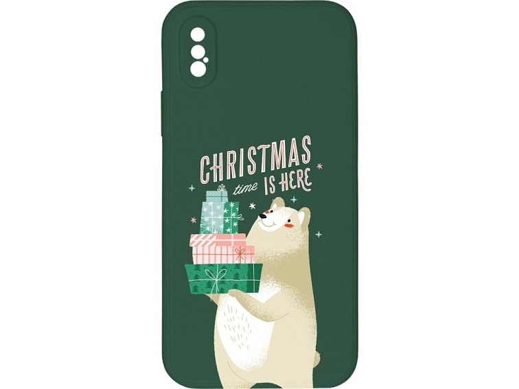 Kryt Vánoce jsou tady zelený pro iPhone X/XS