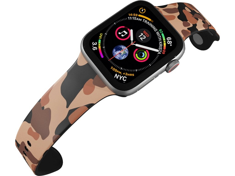 Apple watch řemínek Maskáč hnědý