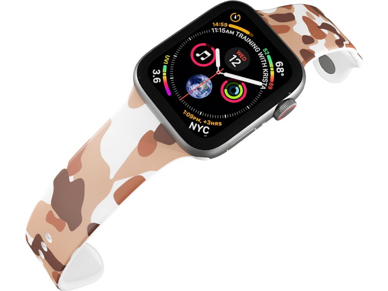 Apple watch řemínek Maskáč hnědý