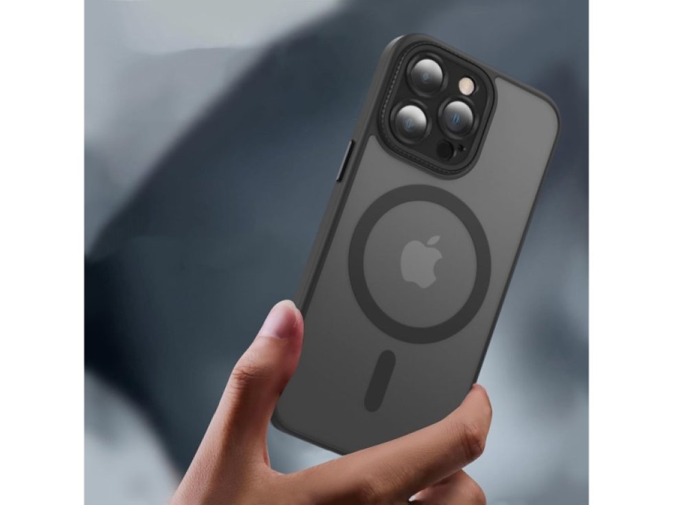 Ochranný kryt na iPhone 15 - Tech-Protect, Magmat Cam+ MagSafe Matte Black