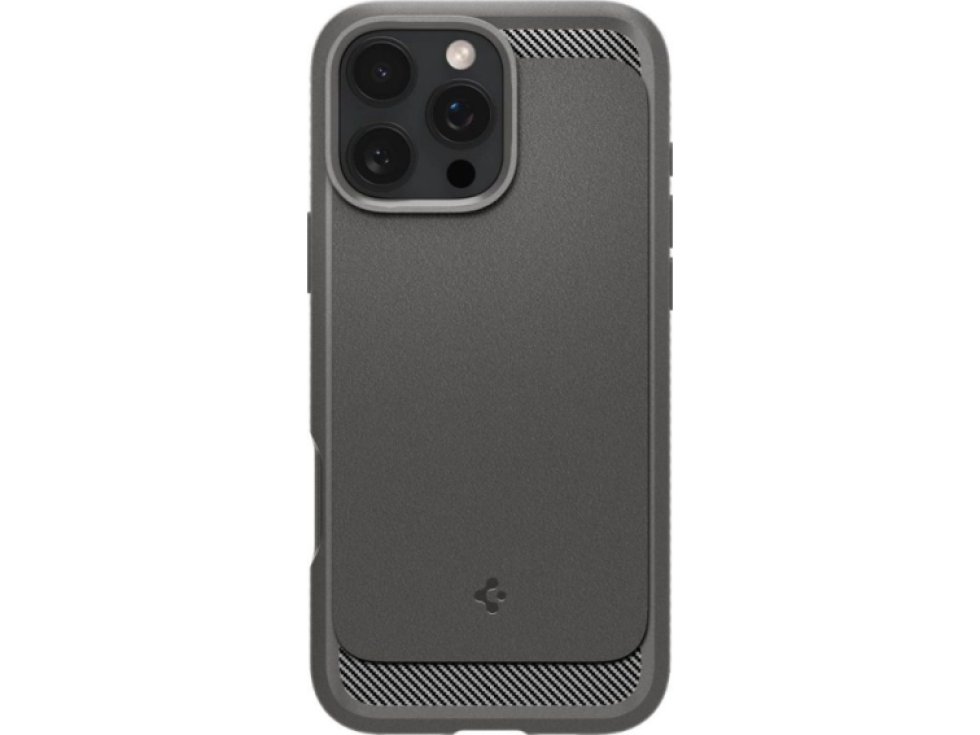 Ochranný kryt na iPhone 16 Pro - Spigen, Rugged Armor MagSafe Gray
