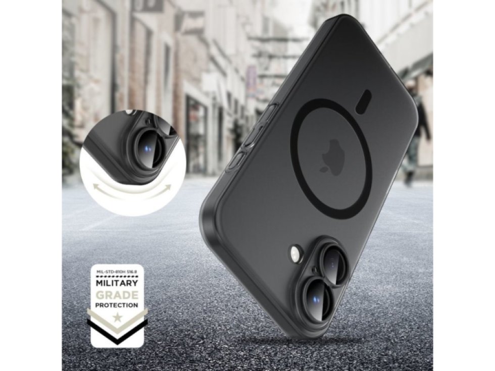 Ochranný kryt na iPhone 16 Pro - Tech-Protect, MagSlim MagSafe Black