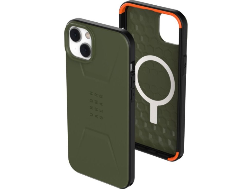 Ochranný kryt pro iPhone 14 PLUS - UAG, Civilian MagSafe Olive