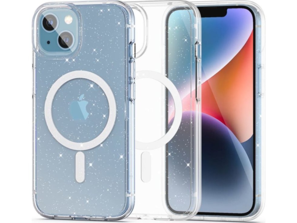 Ochranný kryt pro iPhone 13 / 14 - Tech-Protect, FlexAir Hybrid MagSafe Glitter
