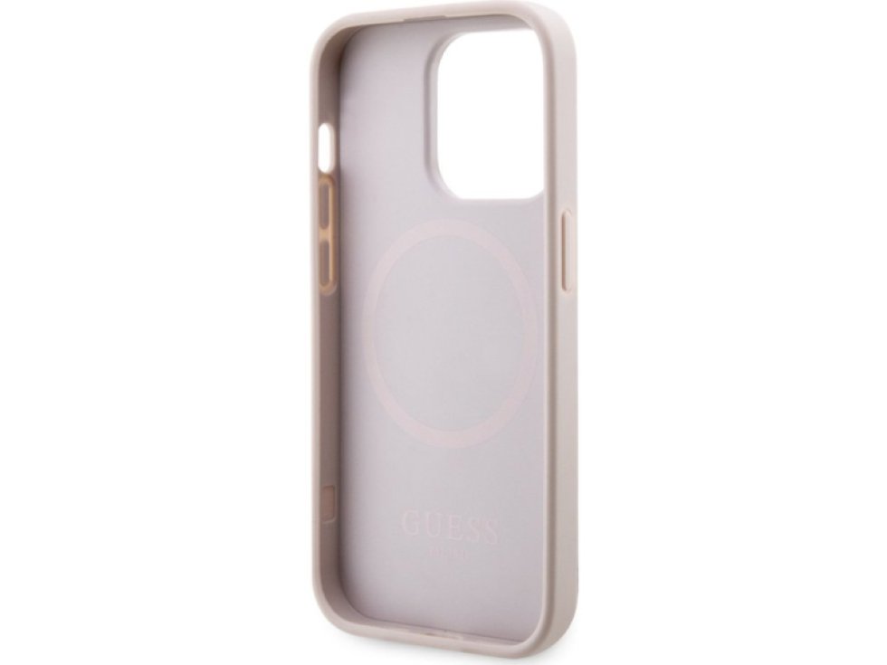 Ochranný kryt pro iPhone 13 Pro - Guess, G Cube MagSafe Pink GUHMP13LHGCFSEP