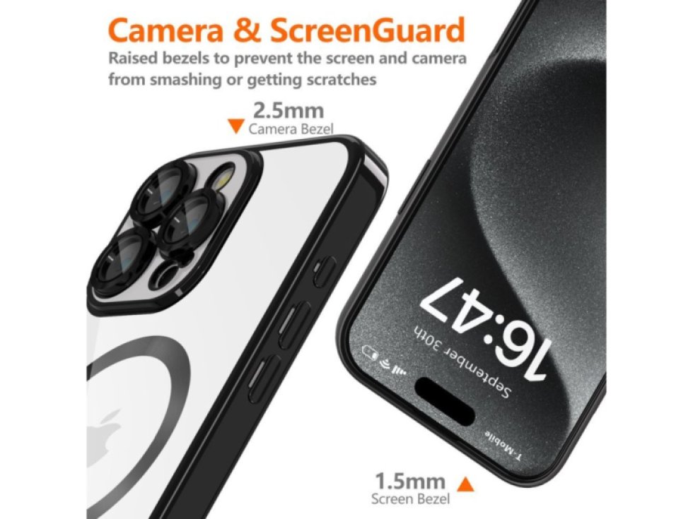 Ochranný kryt na iPhone 16 Pro MAX - Tech-Protect, Magshine MagSafe Shiny Black
