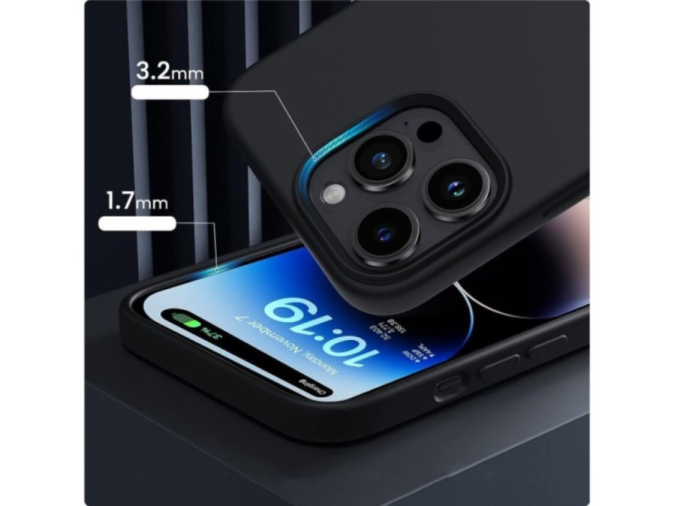 Ochranný kryt na iPhone 15 - Tech-Protect, Silicone MagSafe Black