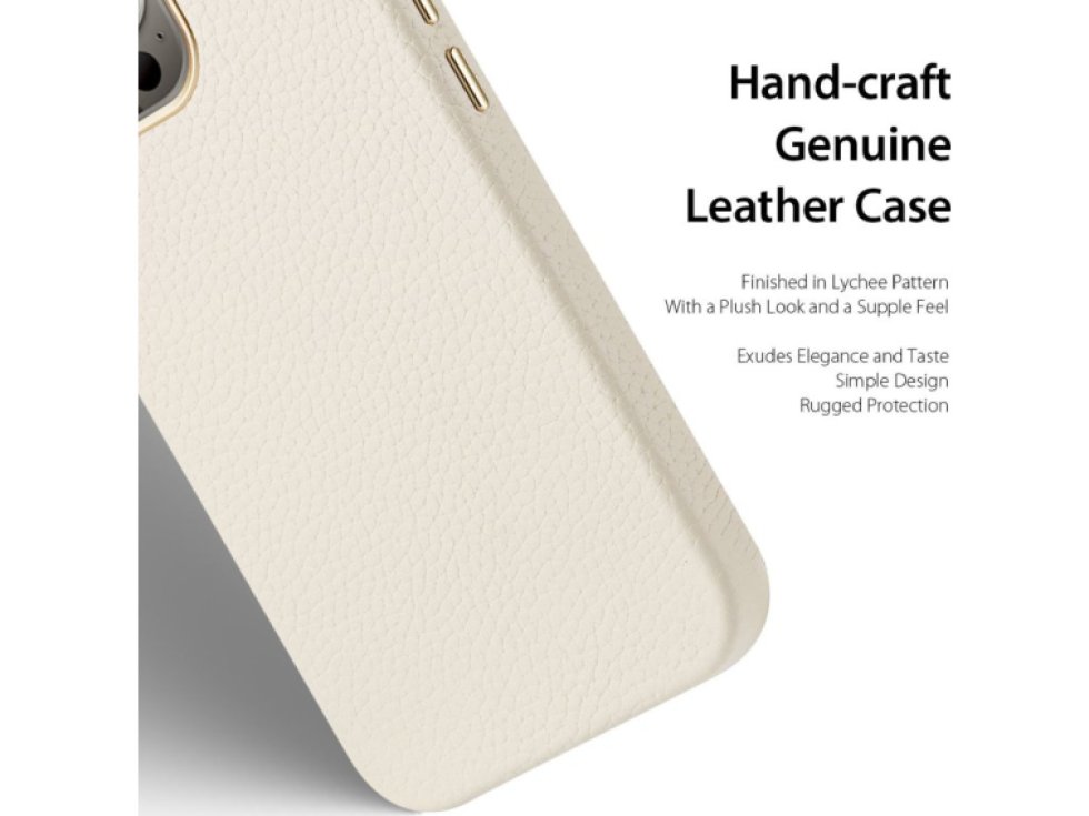 Kožený kryt na iPhone 13 Pro MAX - DuxDucis, Roma with MagSafe White