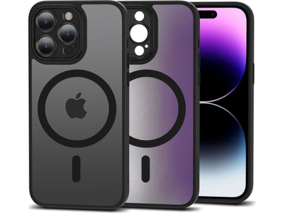 Ochranný kryt na iPhone 15 Pro MAX - Tech-Protect, Magmat Cam+ MagSafe Matte Black